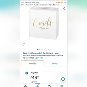 Lillian Rose Cards Box (Wedding)